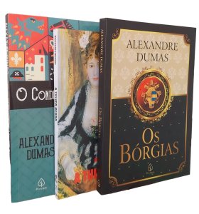 3 Livros de Alexandre Dumas. Os Bórgias, A Tulipa Negra, O Conde de Monte Cristo