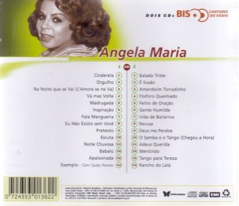Cd Duplo Ângela Maria, Série Bis Cantores do Rádio, EMI, 2000