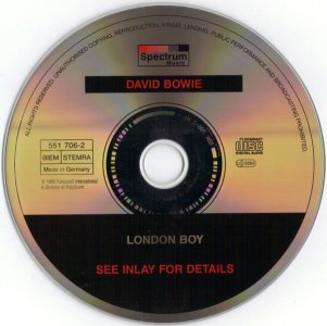 Cd David Bowie, London Boy, Importado Inglaterra, 1995