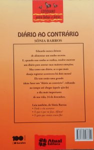 Diário ao Contrário, Sônia Barros. Ilustrações Roberto Weigand