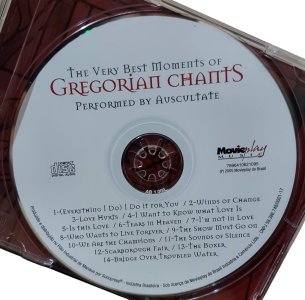 Cd The Very Best Moments Of Gregorian Chants. Performed By Auscultate, Music From Eric Clapton, Paul Simon, Queen And Others
